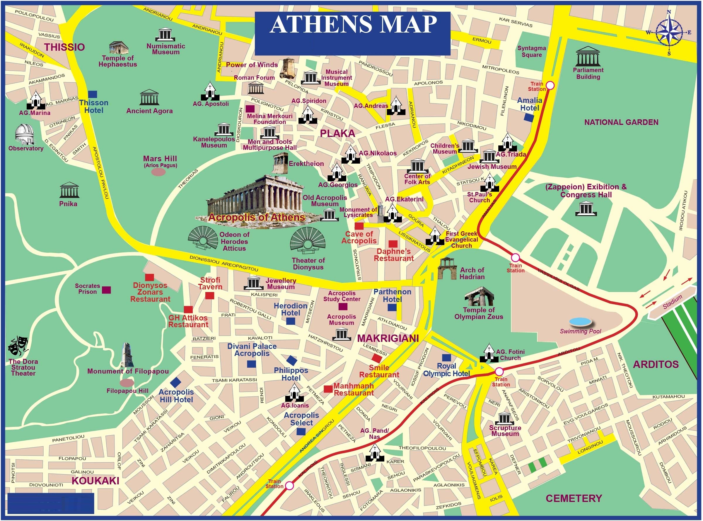 athens-Map